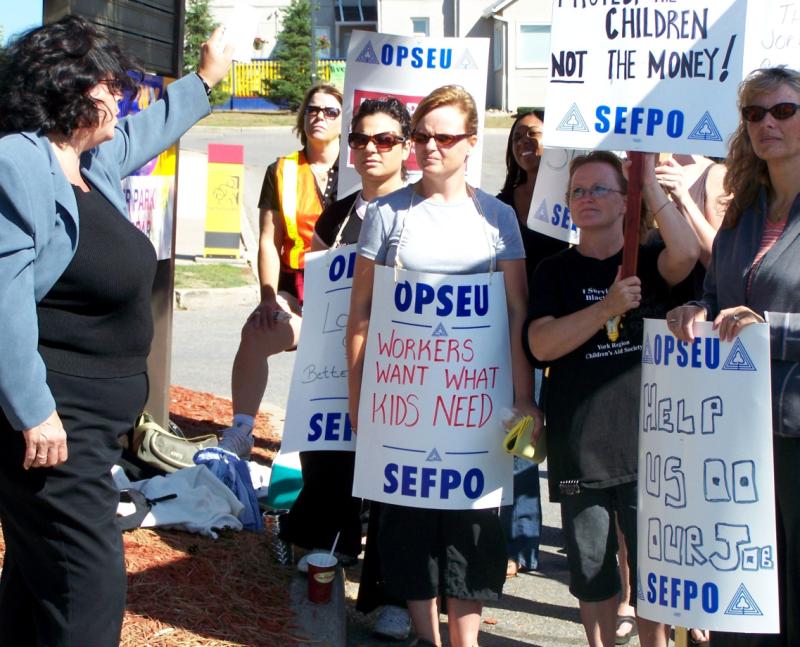 York Region CAS strike, OPSEU