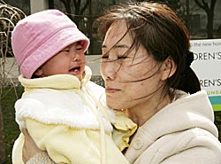 Hong Zhang with baby Sherry