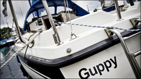 Sailboat "Guppy" in Maurik on August 25