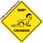 baby crossing