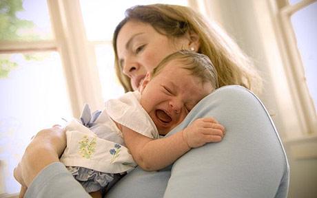 newborn with mother