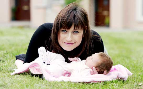 Vicky Haigh with daughter Sapphire