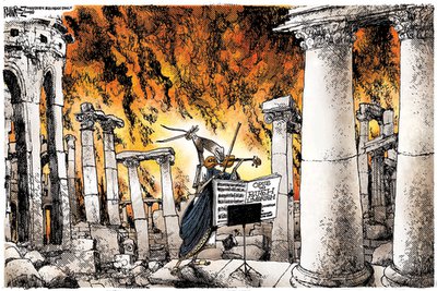 Rome burning