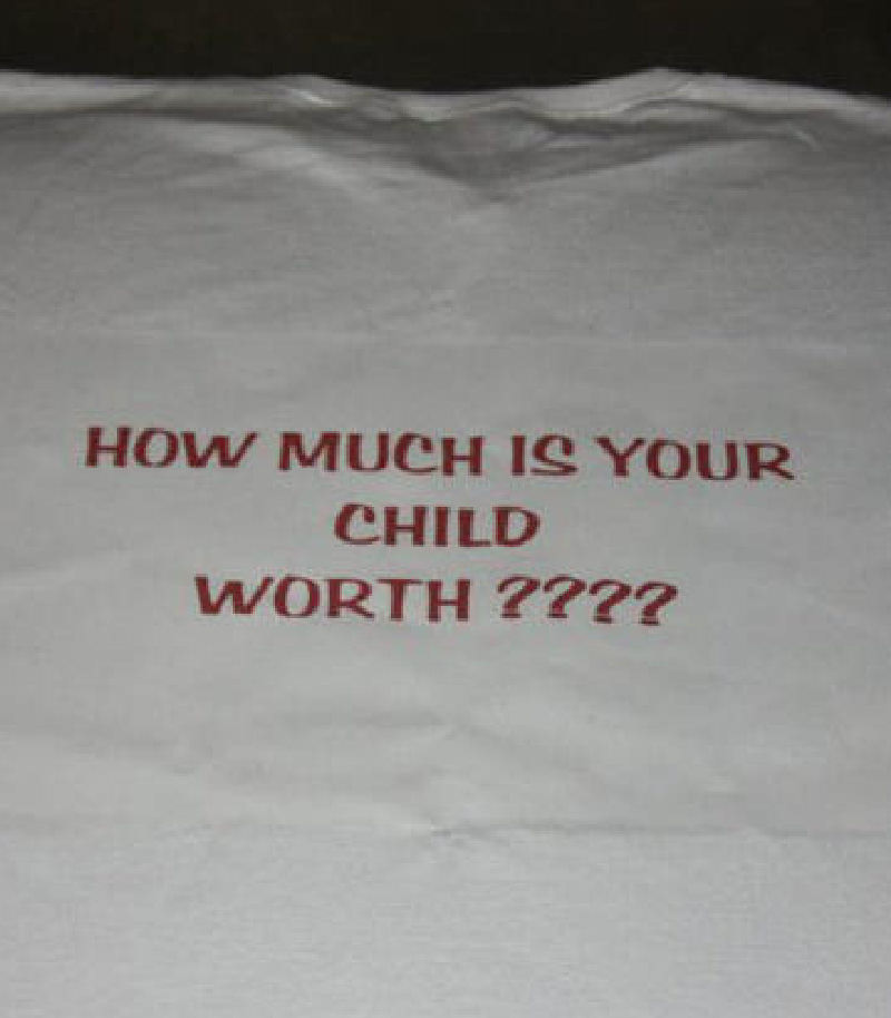 How much is your child worth?
