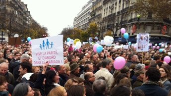 Paris demonstration against same-sex marriage