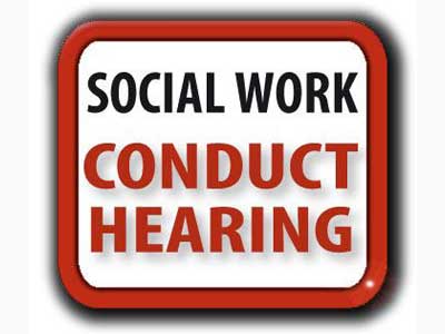 Social work conduct hearing