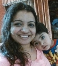 Bhavna Bajaj and son Daksh