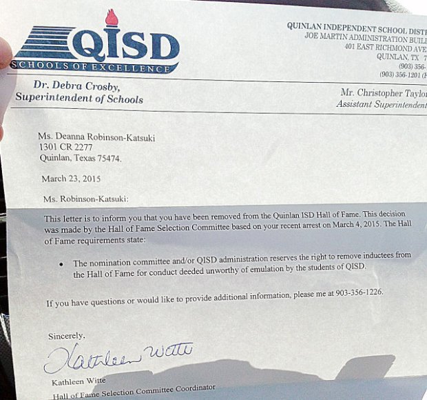 letter from QISD