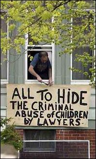 Larry Finck nails sign