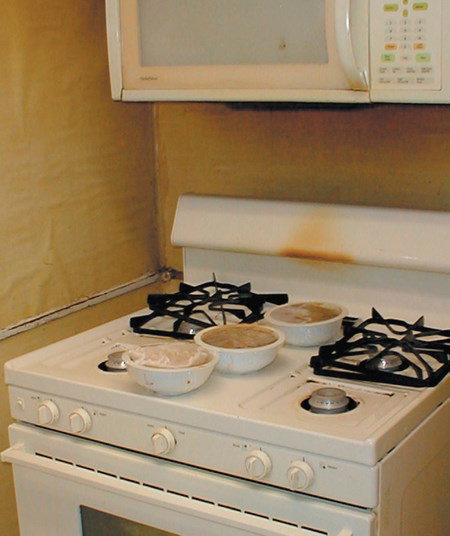 A stove at a residential treatment center