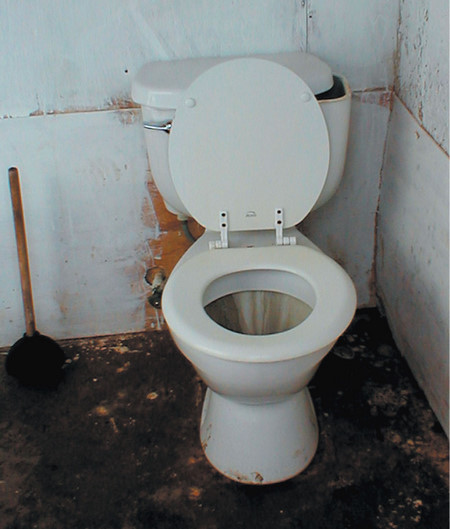 Commode at a therapeutic camp