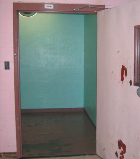 Seclusion room at a residential treatment center
