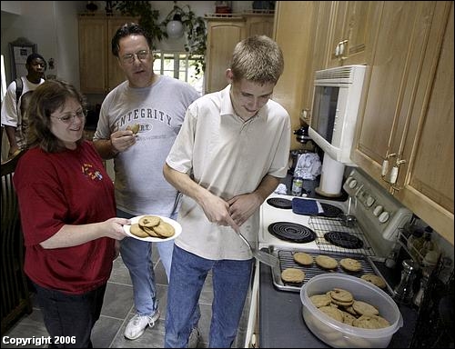 Child with foster parents