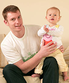 Liam Lucas with daughter Isabella