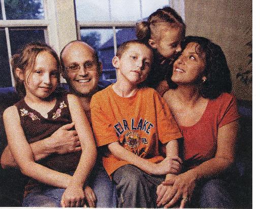 Ron and Mannie Taimuty-Loomis with children Adia, Ezra and Symia