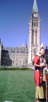 Tamara Malcolm on Parliament Hill