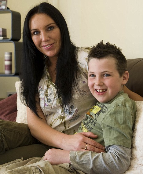 Angela Wileman and son Lucas