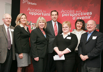 John Milloy, Peter Ringrose, Leeanna Pendergast, Deb Matthews, Abbie Gateman, Kelly  Anthony and  Daniel Moore