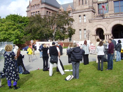 Queens Park rally for accountability October 5, 2009
