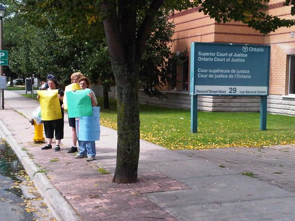 CAS demonstration at Cornwall Courthouse