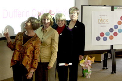 Trish Keachie, Lori-Jane Harding, Sylvia Jones and Sue Snider