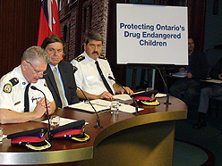 Ron Taverner, Garfield Dunlop and Joe Tomei