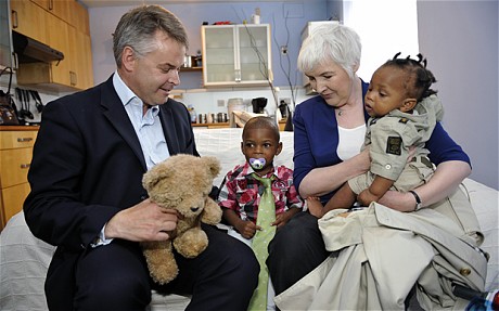 Tim Loughton with family in Lambeth