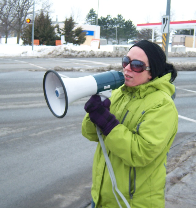 Peterborough rally December 30, 2010