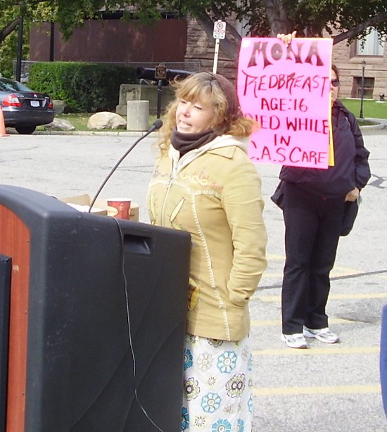 speaker at rally