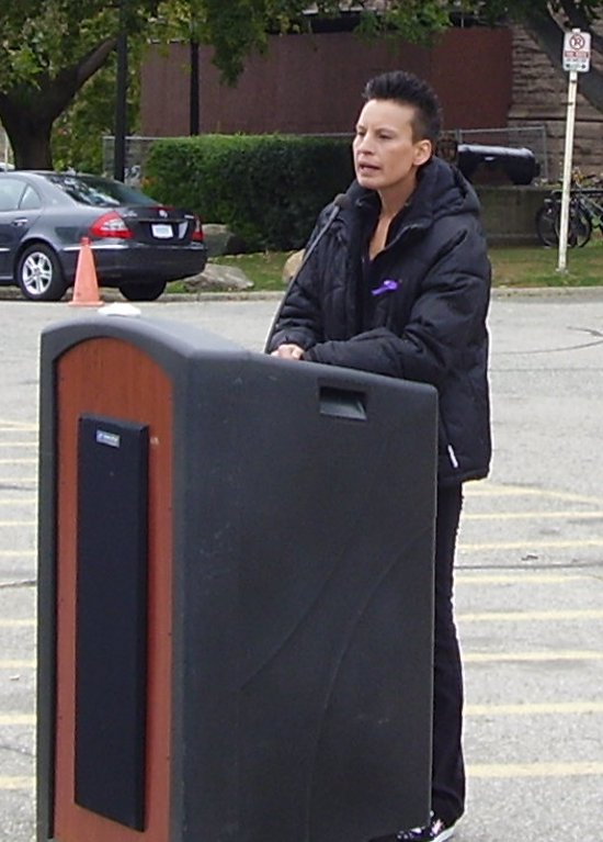 speaker at rally