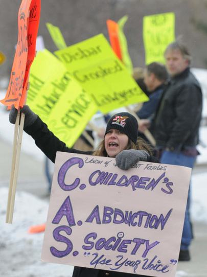 Waterloo rally against children's aid