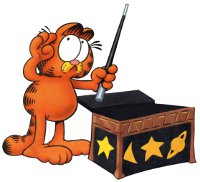 Garfield magician