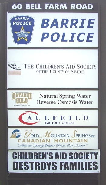 Barrie CAS sign