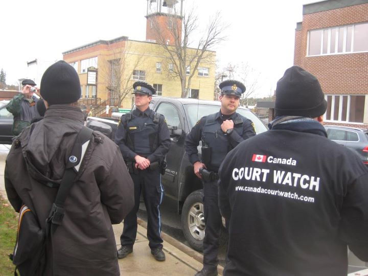 Bracebridge courthouse rally, November 10, 2011