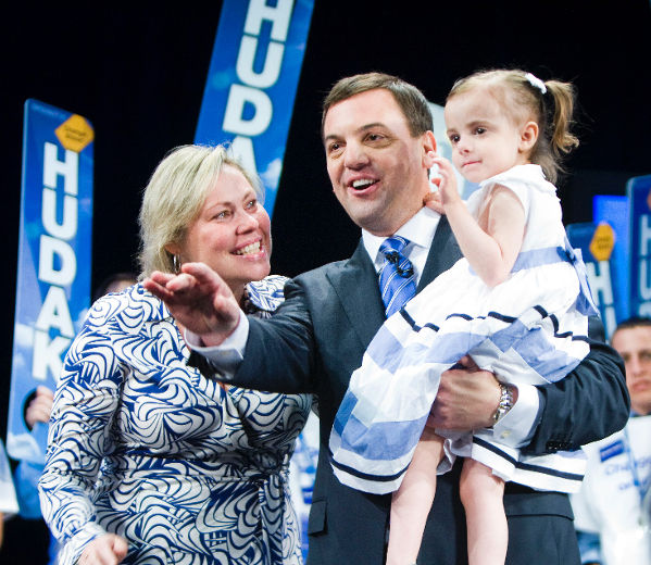 Tim Hudak and Deb Hutton with daughter Miller Hudak