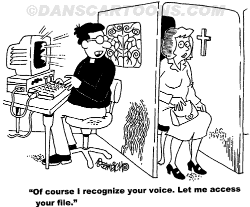 confessional cartoon