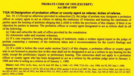 Probate code of 1939