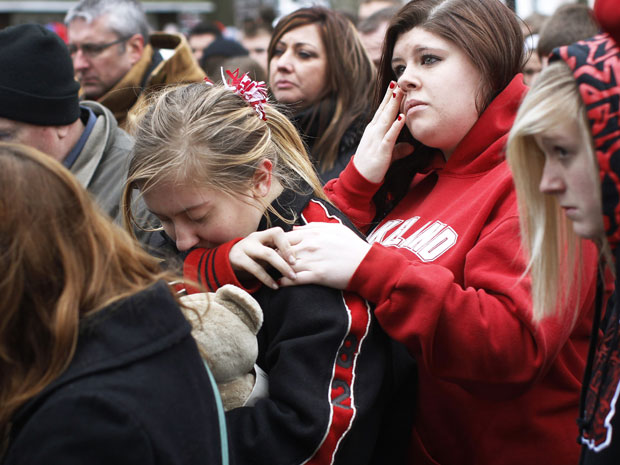 Chardon High School students and parents