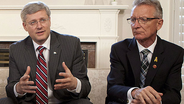 Stephen Harper and Pierre-Hugues Boisvenu