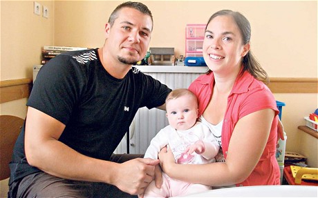 Joe Ollis and Marie Black with Luna