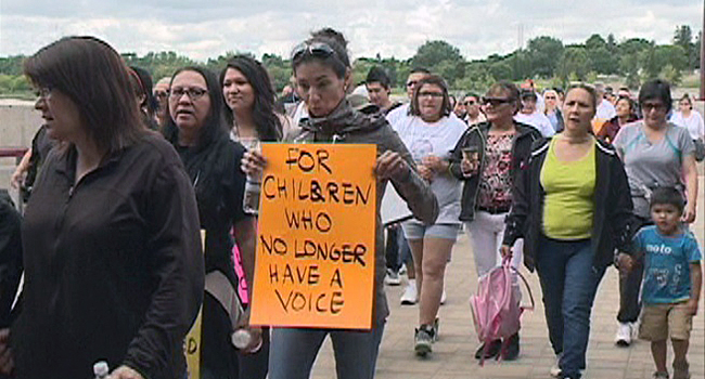 Saskatoon march for dead children