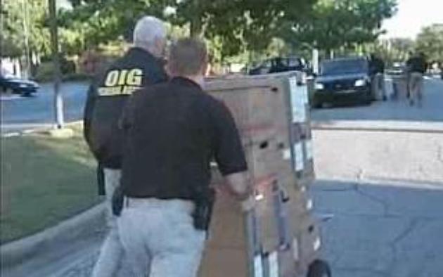 boxes of altered documents