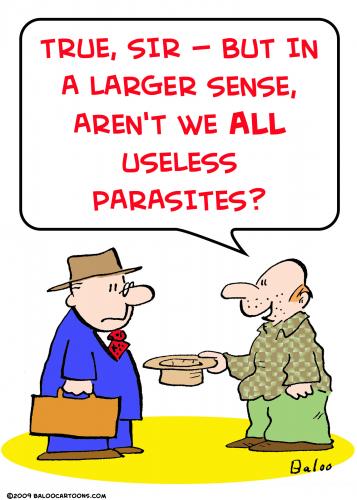 panhandler cartoon