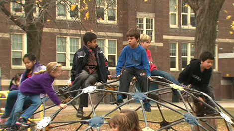 children in playground