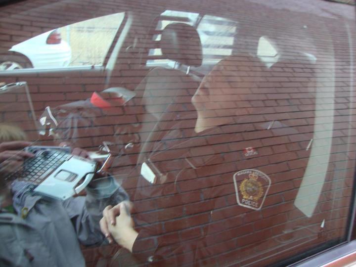 Niagara Regional Police officer sleeping on the job