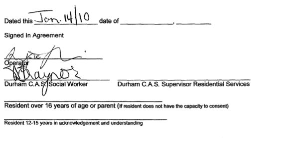 Durham CAS signature block