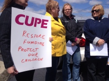 CUPE at Teresa Piruzza's office