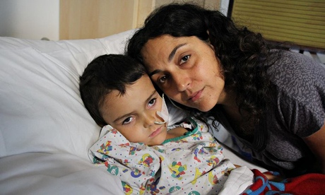 Ashya King with his mother, Naghemeh