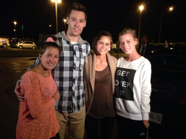 Mélizanne Bergeron, Charel Bergeron, Marc-André Côté and Charlène Plante