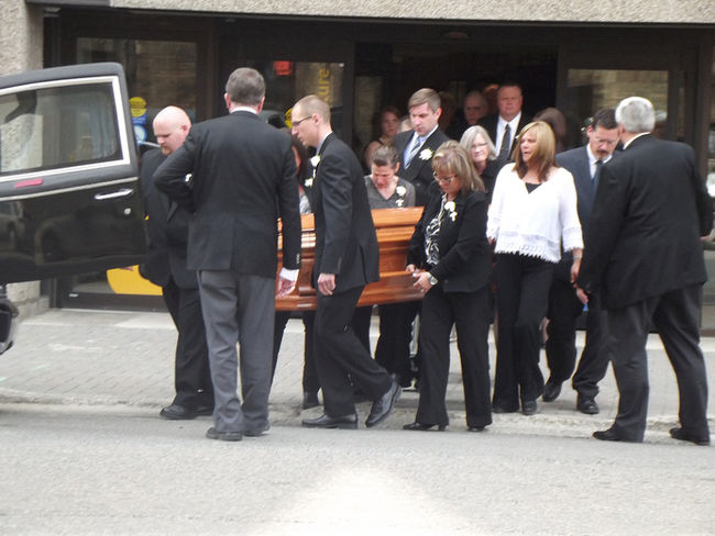 casket of Nicole Belair